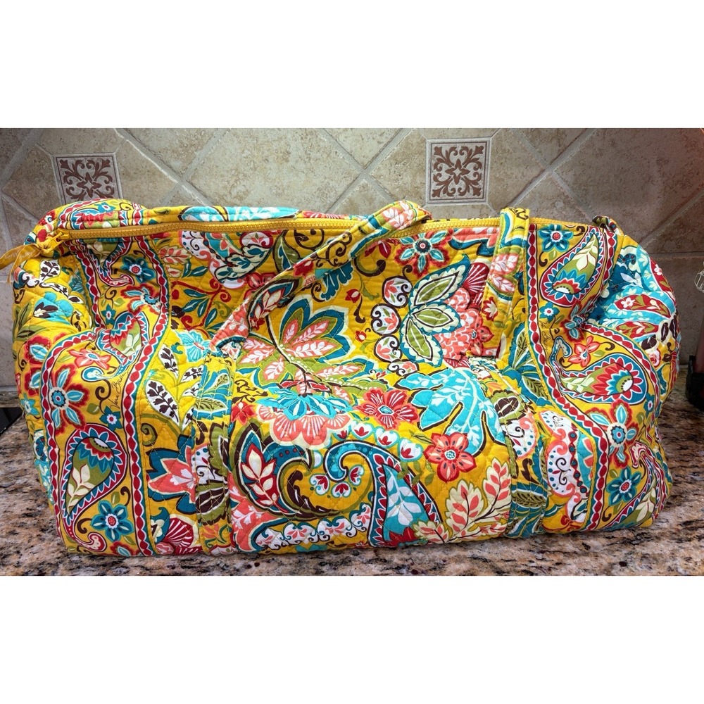 Vera Bradley Duffle Bag Yellow  Provencial
